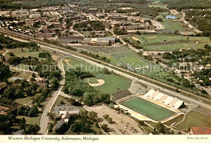 Kalamazoo Western Michigan University Air view