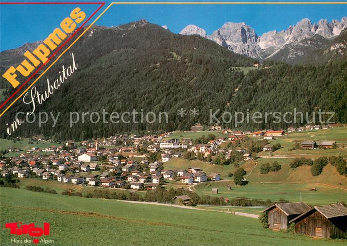 Fulpmes Tirol Panorama Stubaital mit Kalkkoegel
