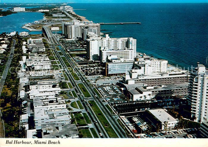 Bal Harbour Aerial view with hotels lining