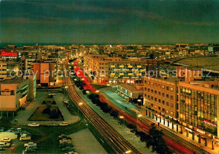 Kuwait Fahd Al Salem Street at night