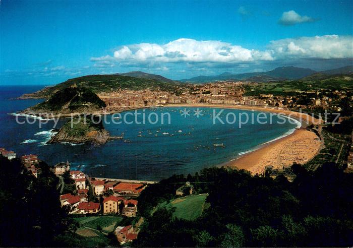 San Sebastian  Pais Vasco ES Vista general desde el Monte Igueldo