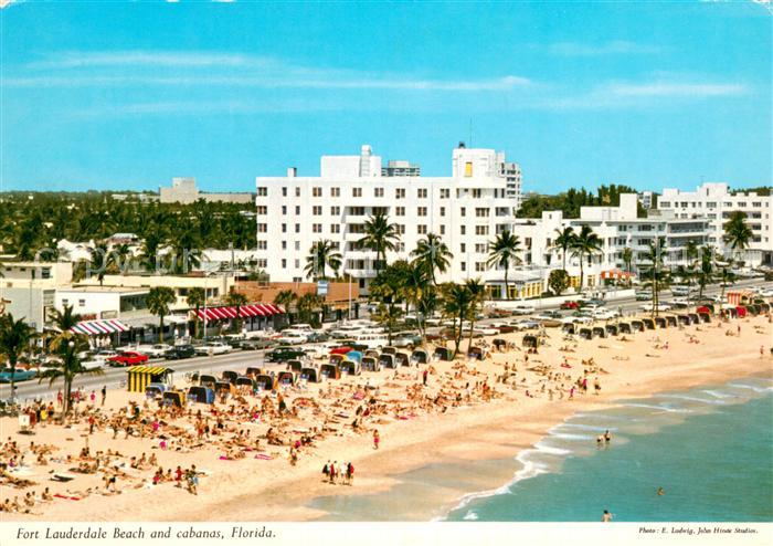 Fort Lauderdale Beach and cabanas