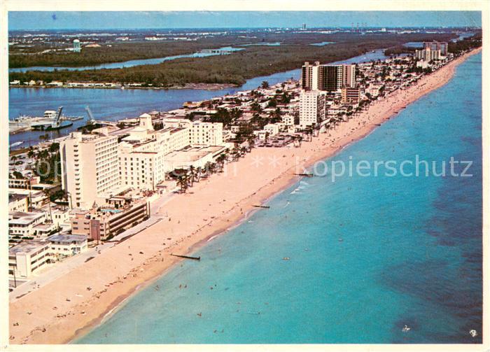 Miami Florida Golden Sands Hollywood Beach Air view