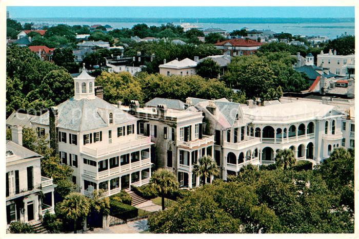 Charleston South Carolina Roof tops of Charleston near the famous Battery