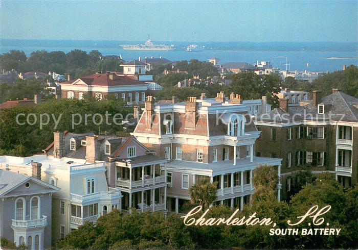 Charleston South Carolina South Battery Homes with the Charleston Harbor