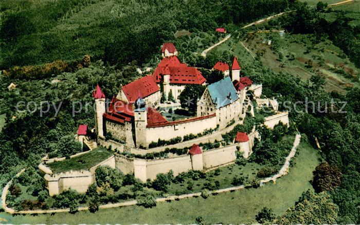 Coburg Bayern Veste Original Fliegeraufnahme