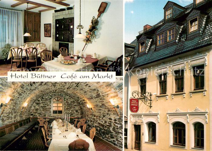 Schneeberg Erzgebirge Hotel Buettner Cafe am Markt Restaurant