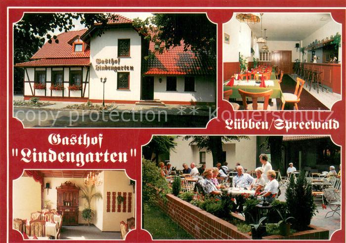 Luebben Spreewald Gasthof Lindengarten Restaurant Terrasse