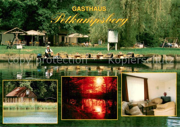 Schlepzig Gasthaus Petkampsberg im Spreewald Kahnfahrt Wasserstrasse