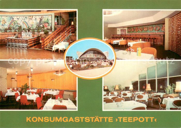 Warnemuende Ostseebad Konsumgaststaette Teepott Restaurant Cafe