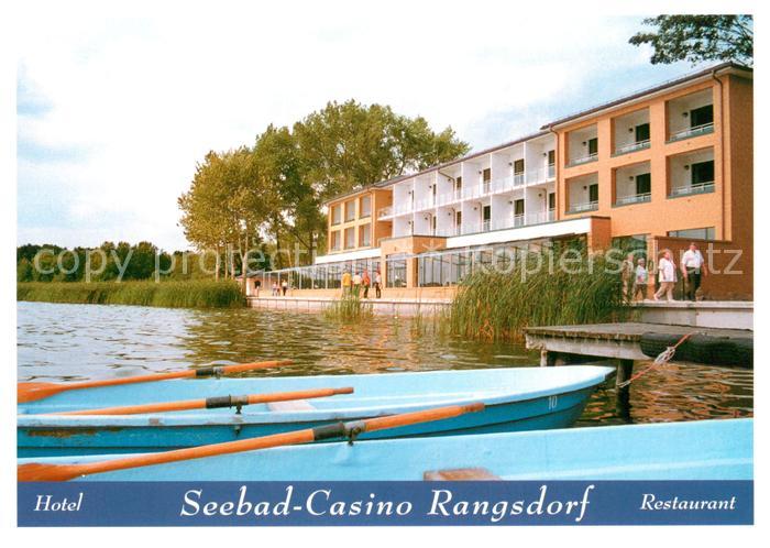 Rangsdorf Hotel Restaurant Seebad Casino Bootsanleger Ruderboot