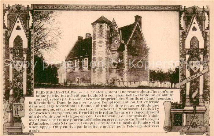 Plessis-les-Tours Chateau Louis XI Histoire