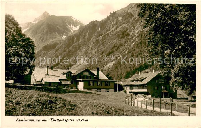 Spielmannsau mit Trettachspitze Allgaeuer Alpen