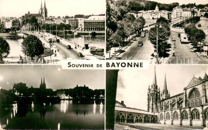 Bayonne 64 Pont Saint Esprit Cathedrale Coucher du soleil