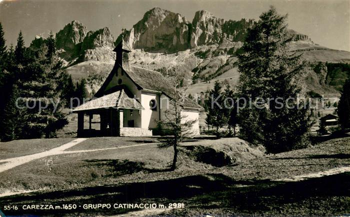 Carezza Catinaccio Trentino Gruppo Catinaccio Bergkapelle Dolomiten