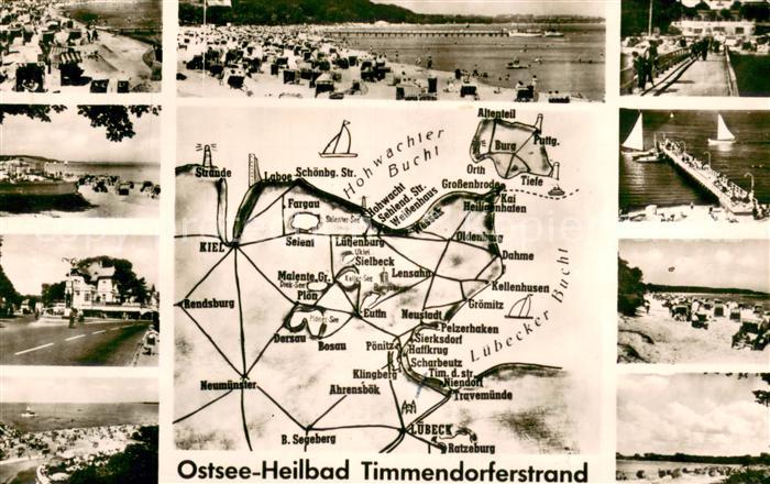 Timmendorfer Strand Ostseeheilbad Strand Seebruecke Landkarte