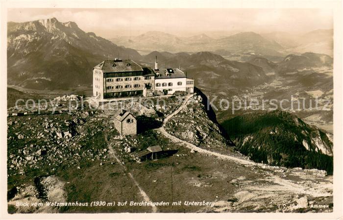BERCHTESGADEN Bayern Panorama Blick vom Watzmannhaus Untersberg Alpenpanorama