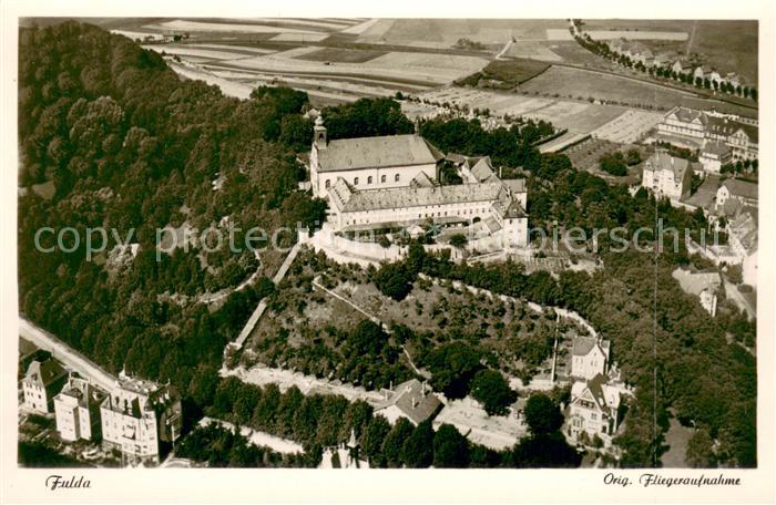 FULDA Hessen Franziskanerkloster Original Fliegeraufnahme