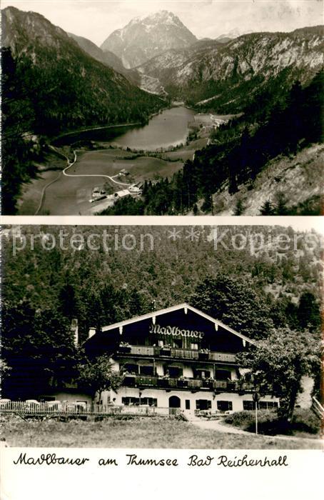 Bad Reichenhall Madlbauer am Thumsee Alpengasthof Panorama Alpen