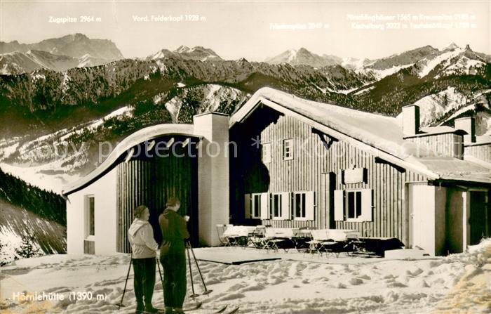 Bad Kohlgrub Hoernlehuette Berghuette Ammergauer Alpen Wintersport