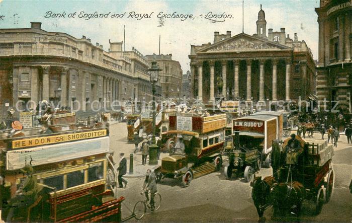 London Bank of England and Royal Exchange Traffic