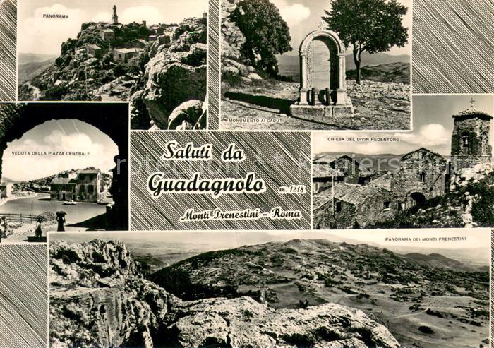 Guadagnolo Capranica Panorama Monti Prenestini Chiesa Piazza Centrale Monumento