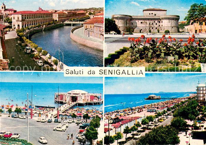 Senigallia Stadtansichten Rocca Roveresca Kanal Seebruecke Strand