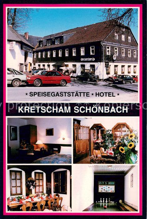 Schoenbach Sachsen Speisegaststaette Hotel Kretscham Kegelbahn