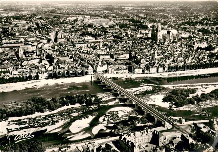 Orleans 45 Loiret Vue Generale et pont sur la Loire vue aérienne