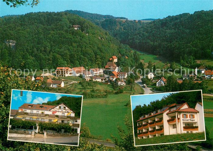 Veilbronn Gasthof Pension Cafe Sponsel Regus Ortsansicht