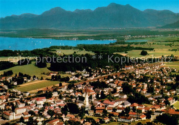 Prien Chiemsee Luftkurort mit Gebirgspanorama