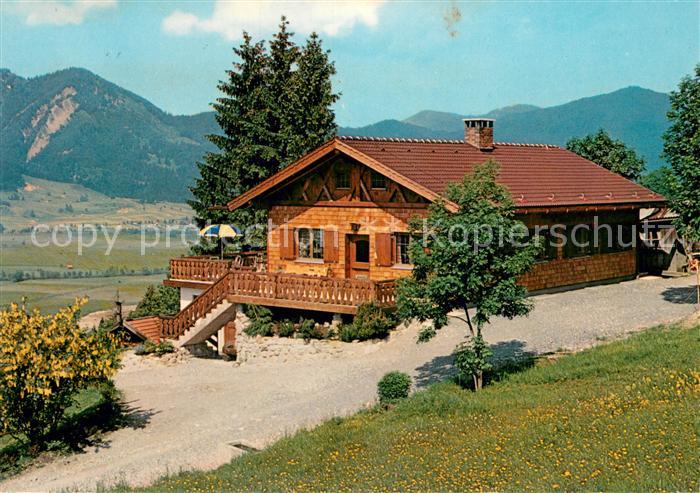 OBERAMMERGAU Bayern Berggasthaus Romanshoehe im Sommer