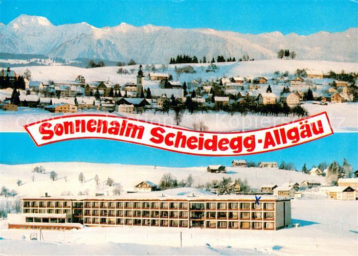 Scheidegg Allgaeu Kursanatorium Sonnenalm Winterimpressionen Allgaeuer Alpen