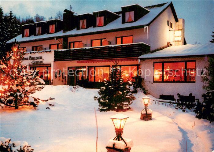 Steina Suedharz Hotel Pension Cafe Landhaus Helmboldt im Zauber eines Winteraben
