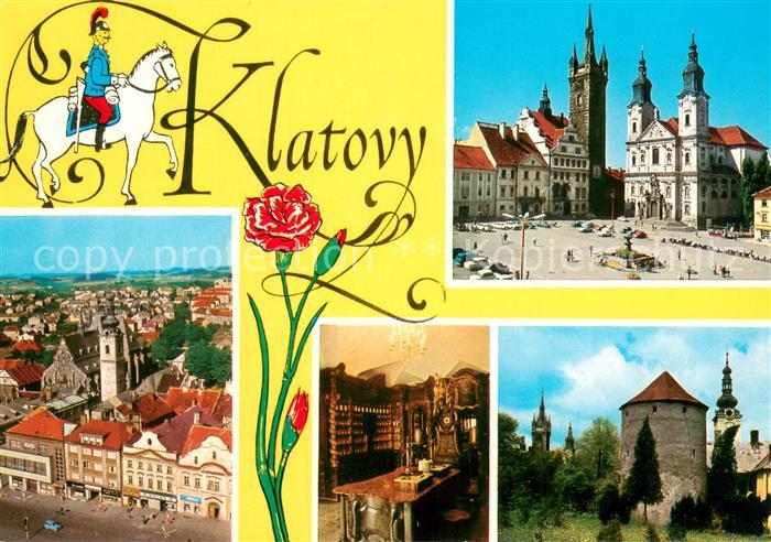 Klatovy Klattau CZ Marktplatz Jesuitenkirche Altstadt Turm