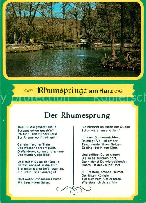 Rhumspringe Der Rhumesprung Quelle Gedicht