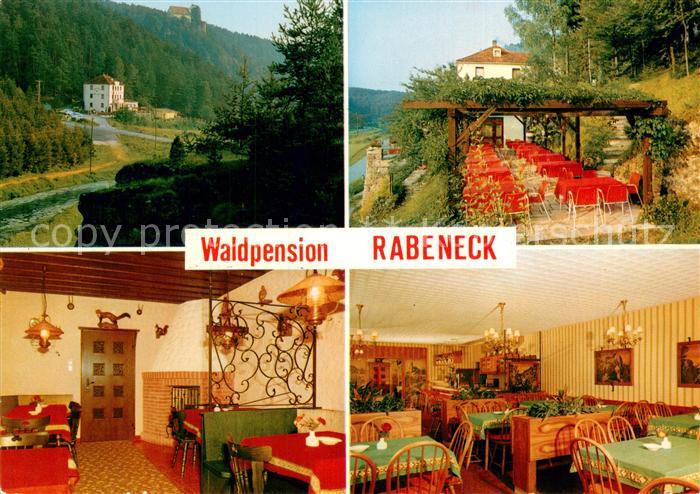 Waischenfeld Waldpension Rabeneck Cafe Restaurant Burg Tal der Wiesent