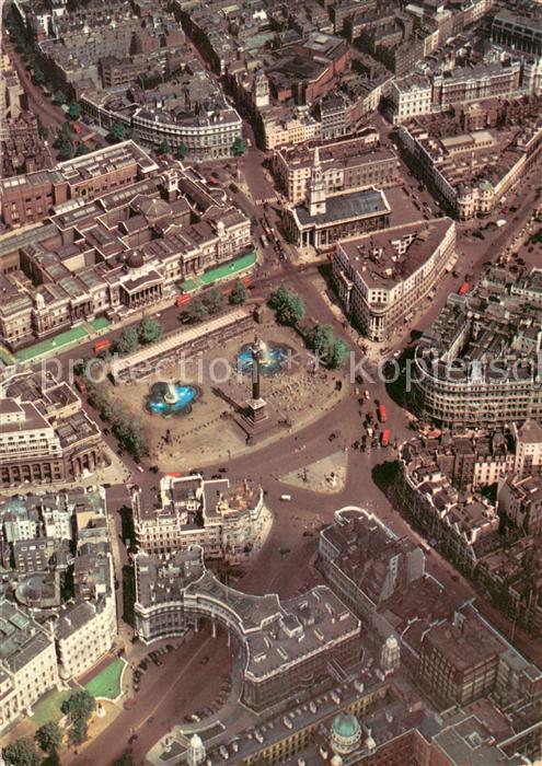 London Trafalgar Square aerial view