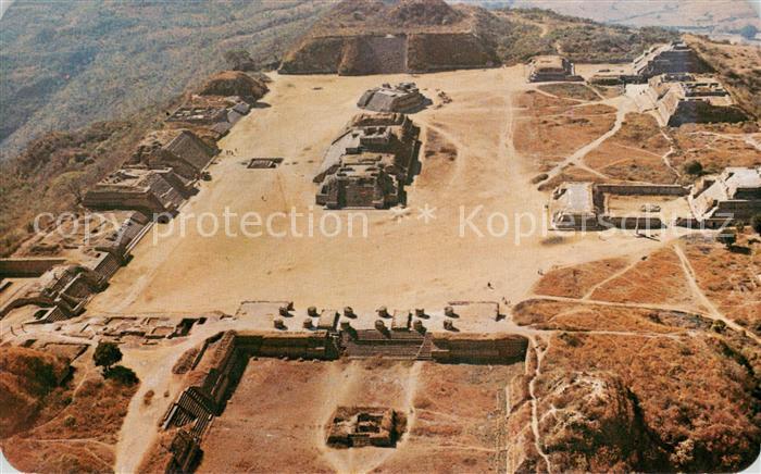 Oaxaca Mexico Air view the Monte Alban Archaeological Zone