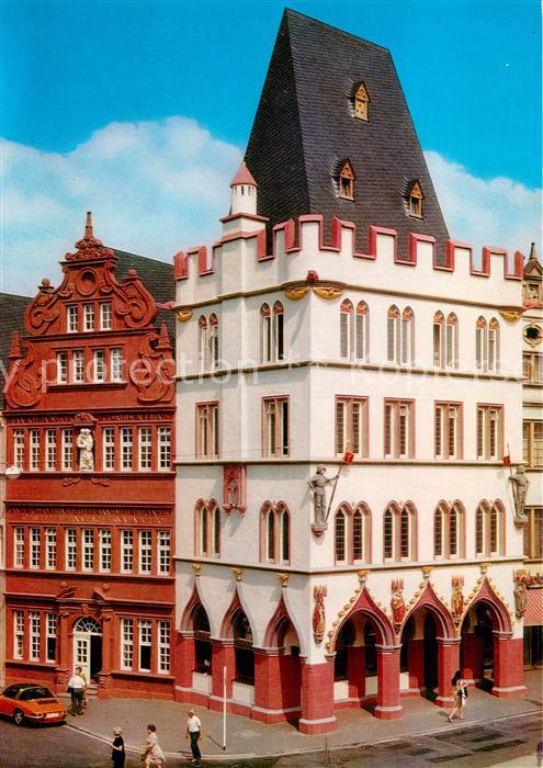 TRIER  CITY Steipe und Rotes Haus mit Inschrift