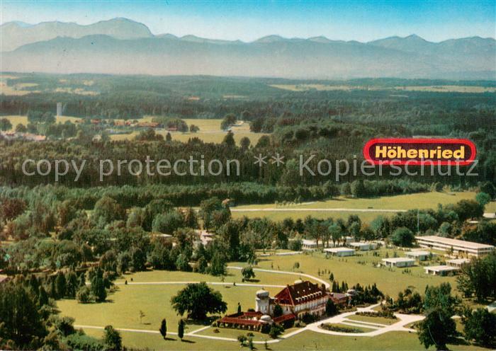 Bernried Starnberger See Schloss und Klinik Hoehenried Fliegeraufnahme