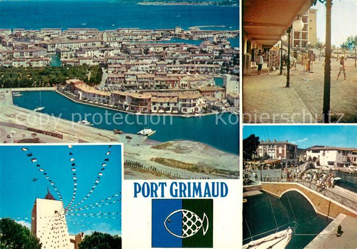 Port Grimaud Vue aerienne Vue partielle