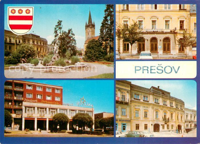 Presov Eperjes Neptunova fontana Divadlo Zaborskeho Restauracia Hviezda MsNV bud