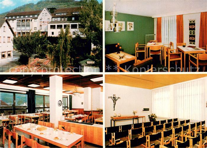 Rossbach Wied Erholungsheim Wiedperle Gastraeume Hauskapelle