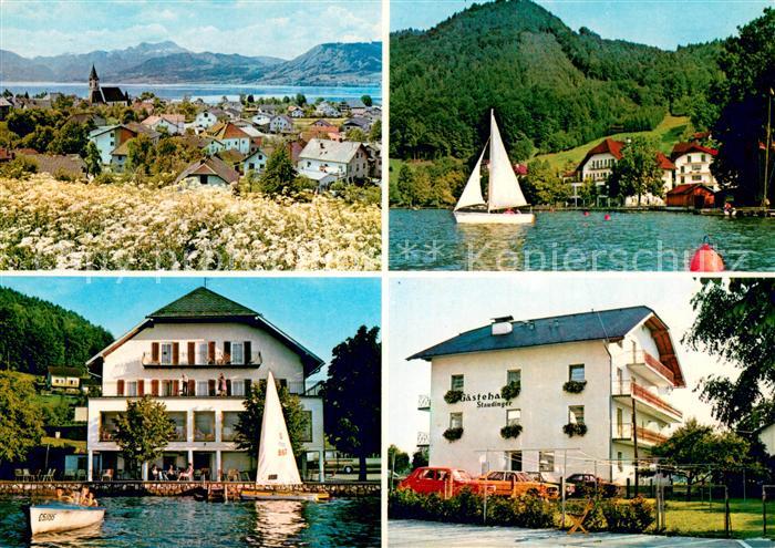 Weyregg Attersee Panorama Pension Staudinger Segelpartie