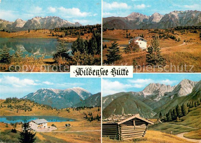 Mittenwald Bayern Berggasthaus Pension Wildenseehuette Panorama