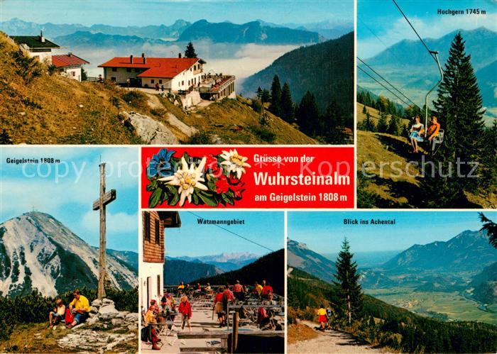 Wuhrsteinalm 1808m Schleching Geigelstein Hochgern Sessellift Watzmanngebiet Ach