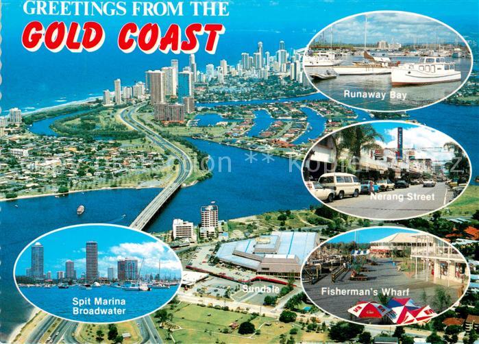 Queensland Air view Spit Marina Broadwater Runaway Bay Nerang Stret Fishermans W