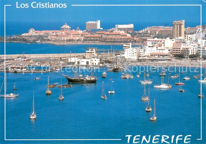 Los Cristianos Vista aerea al fondo Playa las Americas