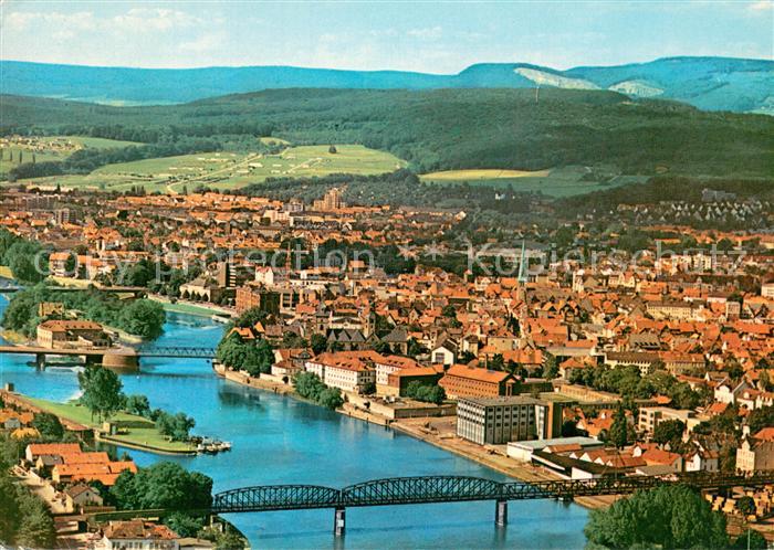 Hameln Weser Fliegeraufnahme